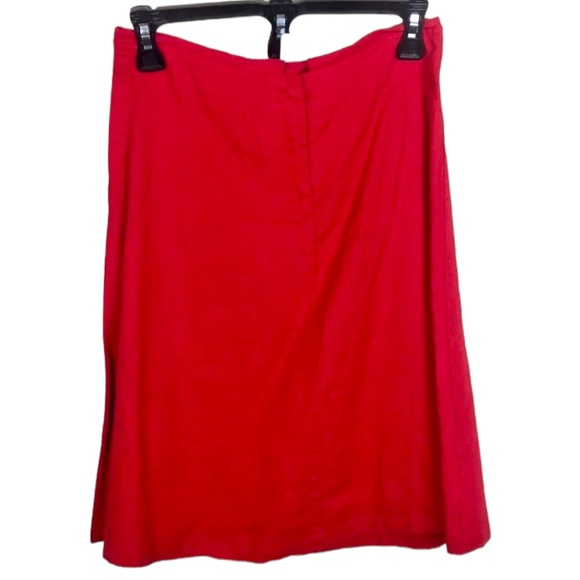 H&M Logg Skirt Red Sz 4 - Picture 2 of 6